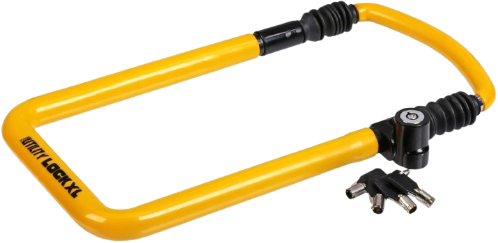 The Club Yellow Utility Lock with Adjustable 13.25"-20.25" Range