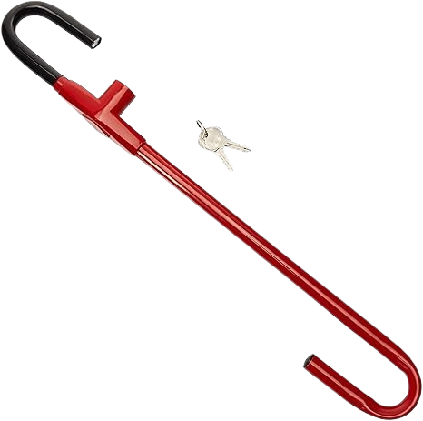 Red Pedal to Steering Wheel Lock with Secure Connection