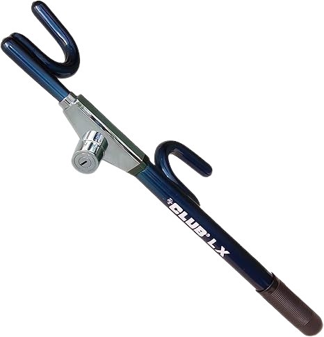 Blue LX Series Steering Wheel Lock with High-Security Dual-Action by The Club