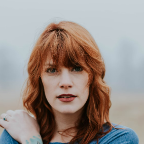 Woman with red hair