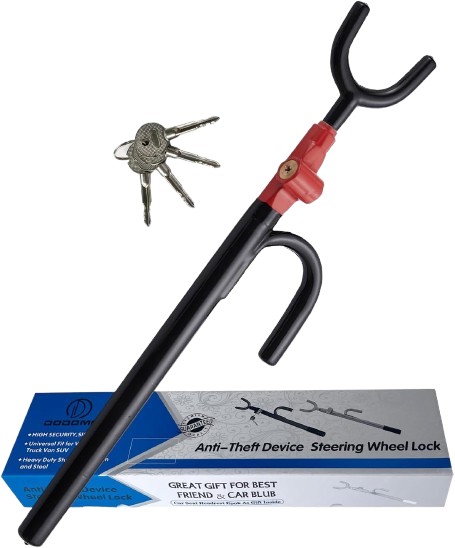 The Club Red Woven Steel Security Cable Lock with Braided Core